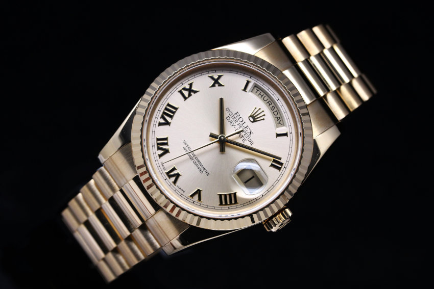 ROLEX DAY-DATE OYSTER PERPETUAL　K18YG Ref.118238 (8)
